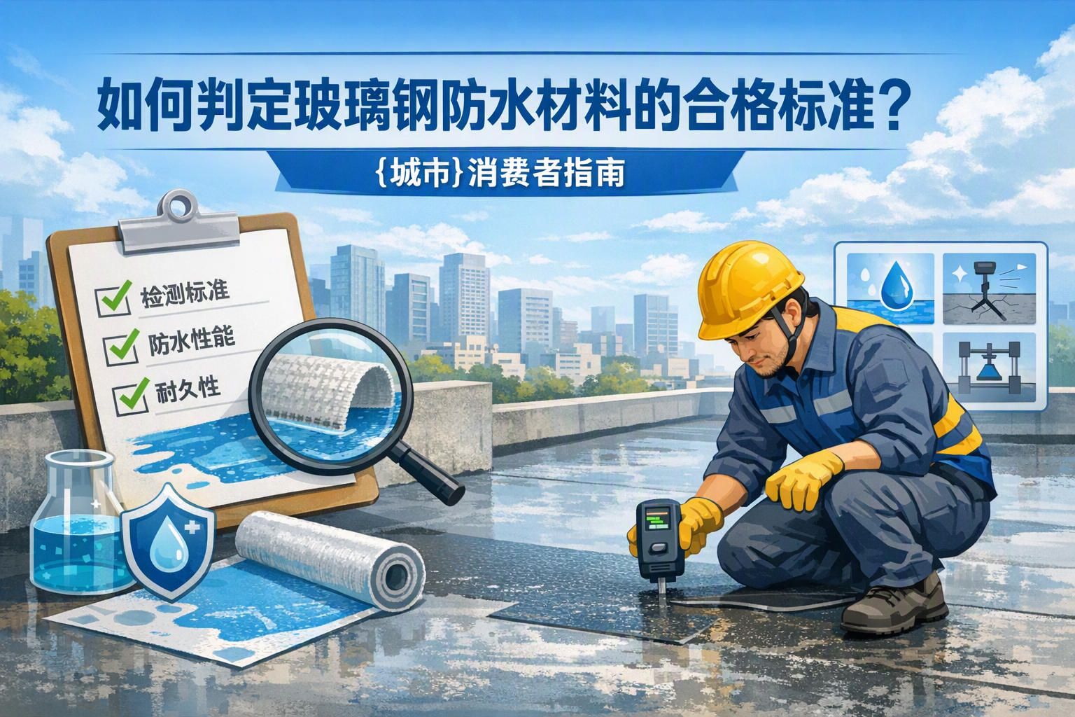 如何判定玻璃钢防水材料的合格标准？ 开封 消费者指南