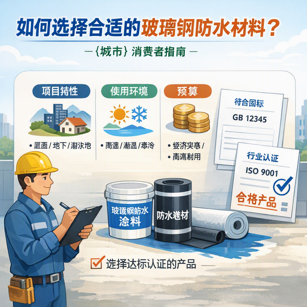如何判定玻璃钢防水材料的合格标准？ 开封 消费者指南