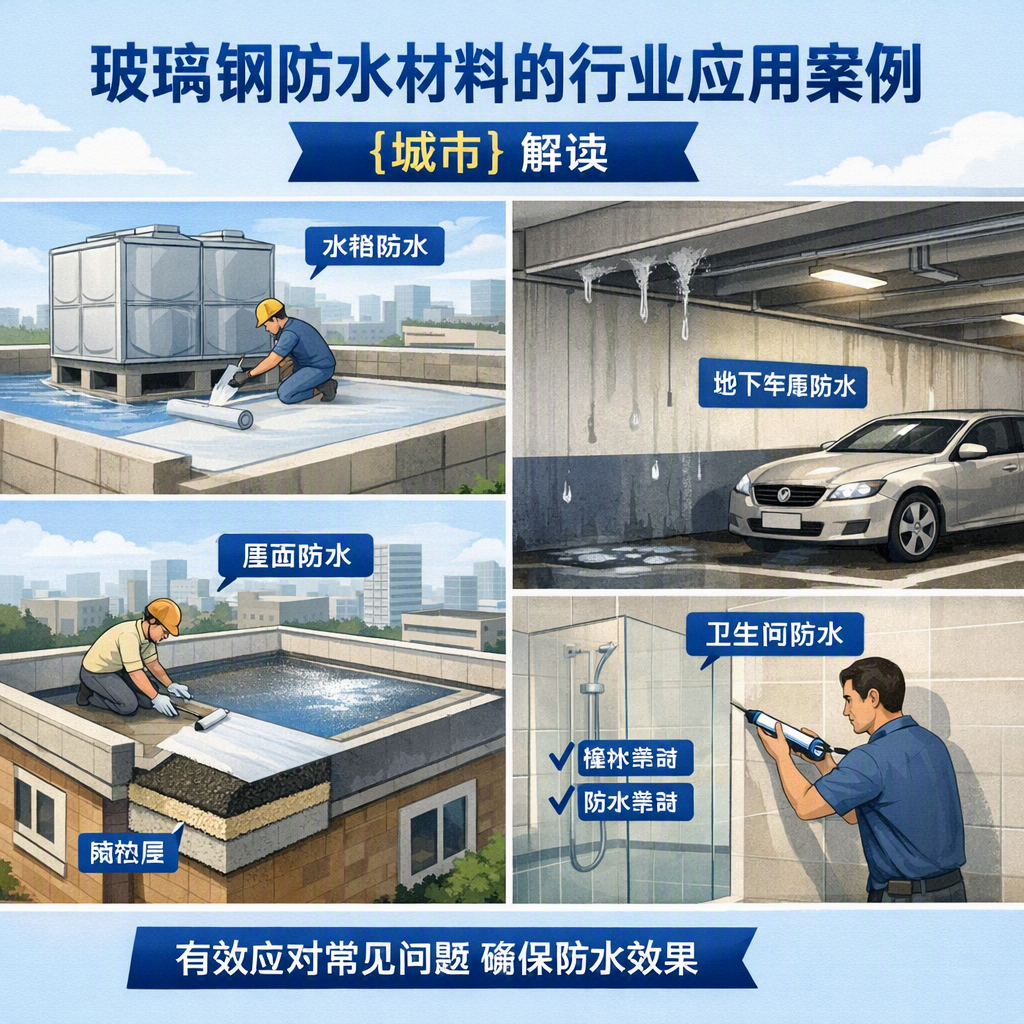 玻璃钢防水材料的行业应用案例，开封解读