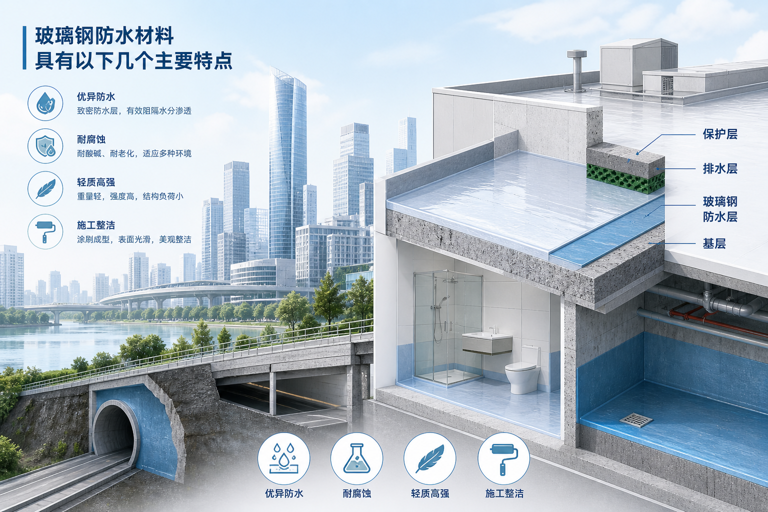 2023年玻璃钢防水材料市场趋势分析,关注 开封 发展